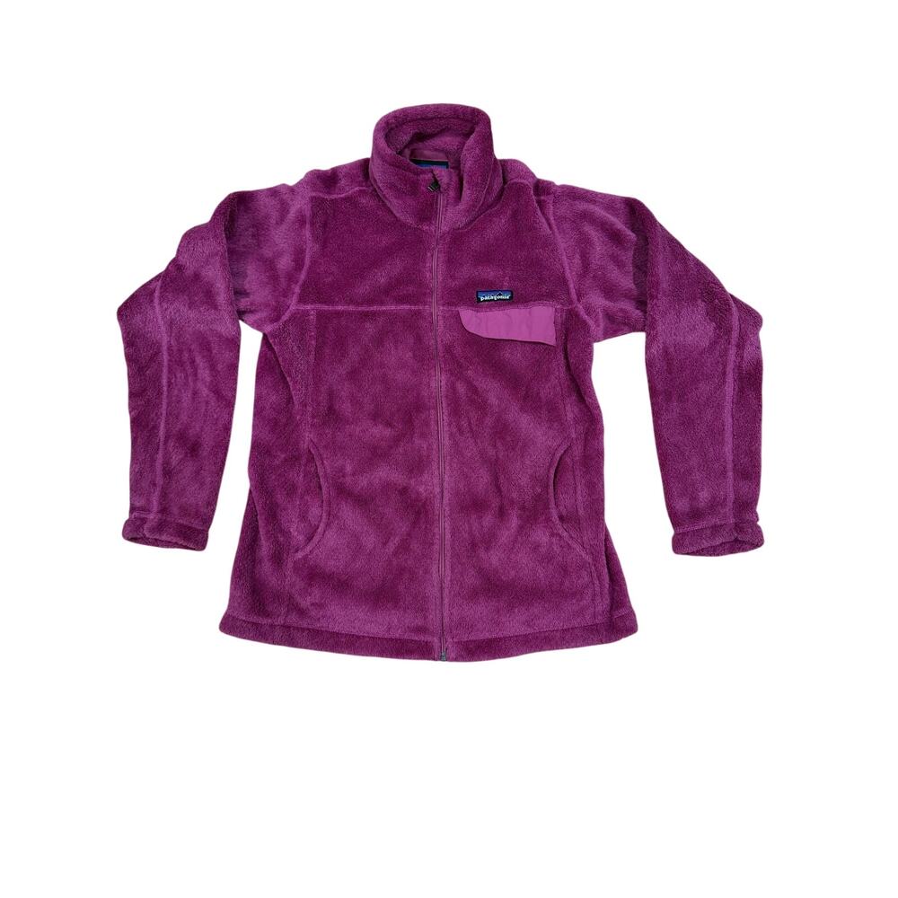 PATAGONIA RE-TOOL SNAP-T FLEECE FULL ZIP, WOMEN'S MEDIUM, STAR PINk
